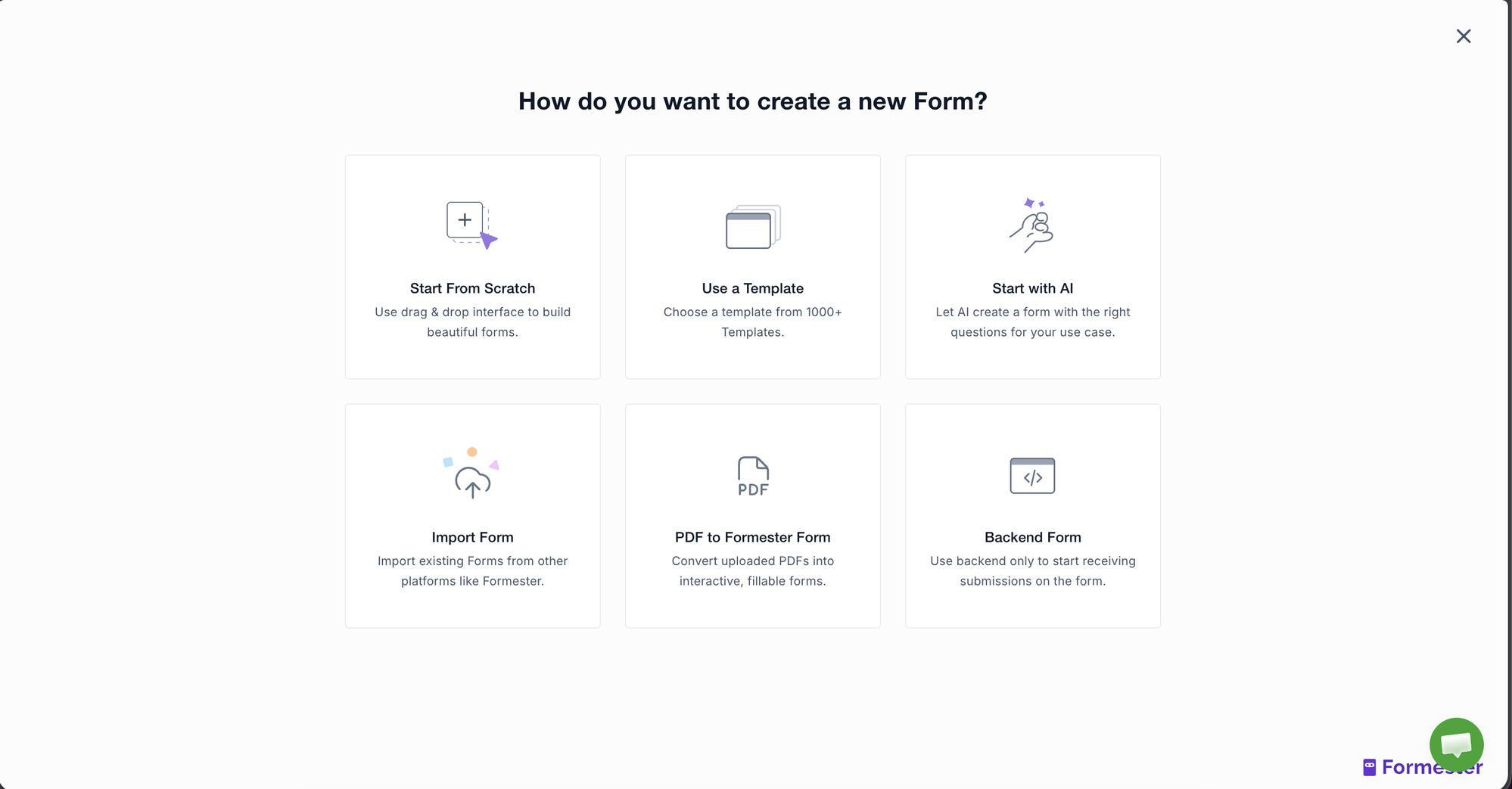 Formester Create Form