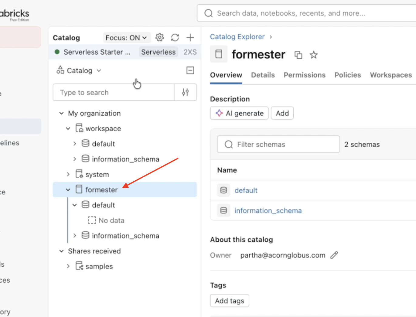 Catalog Explorer